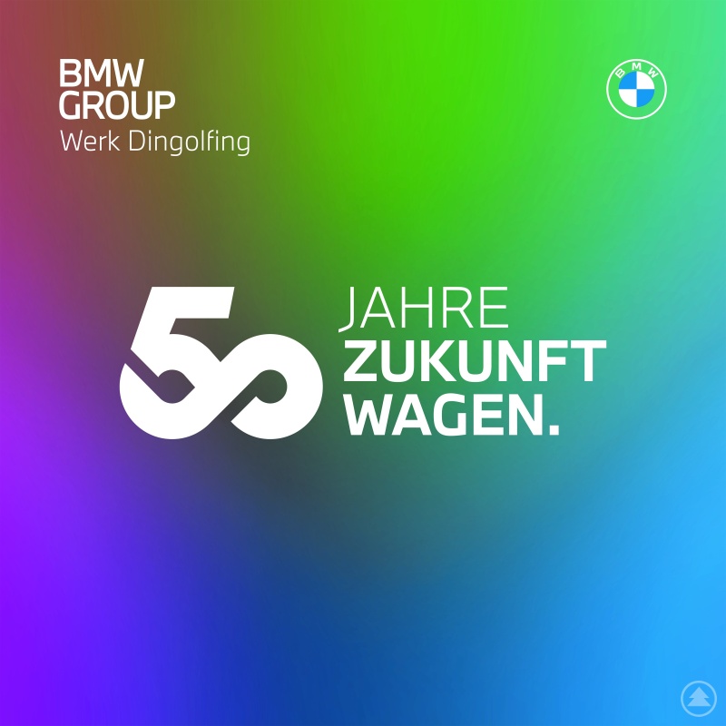„50 Jahre Zukunft wagen“ – das Logo zum Produktionsjubiläum